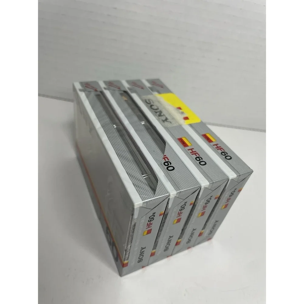 Sony HF 60 Minutes Normal Bias Cassette Tape Lot Of 4  NEW Sealed Vintage